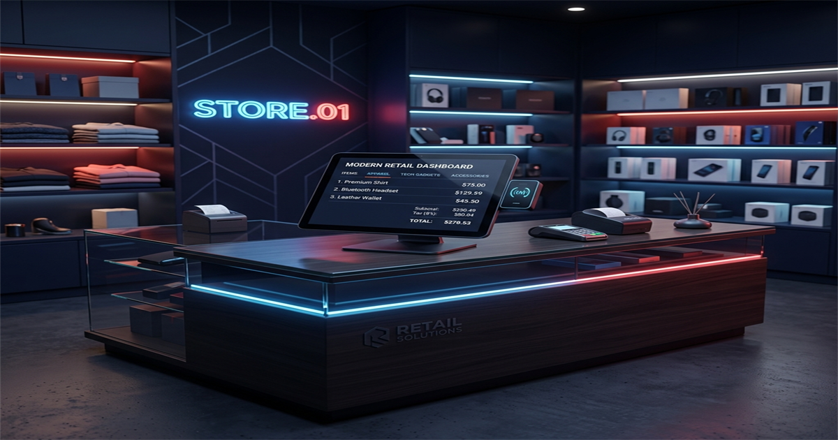 RetaPOS as a Square POS alternative showing flat-fee mobile billing with no transaction charges on smartphone