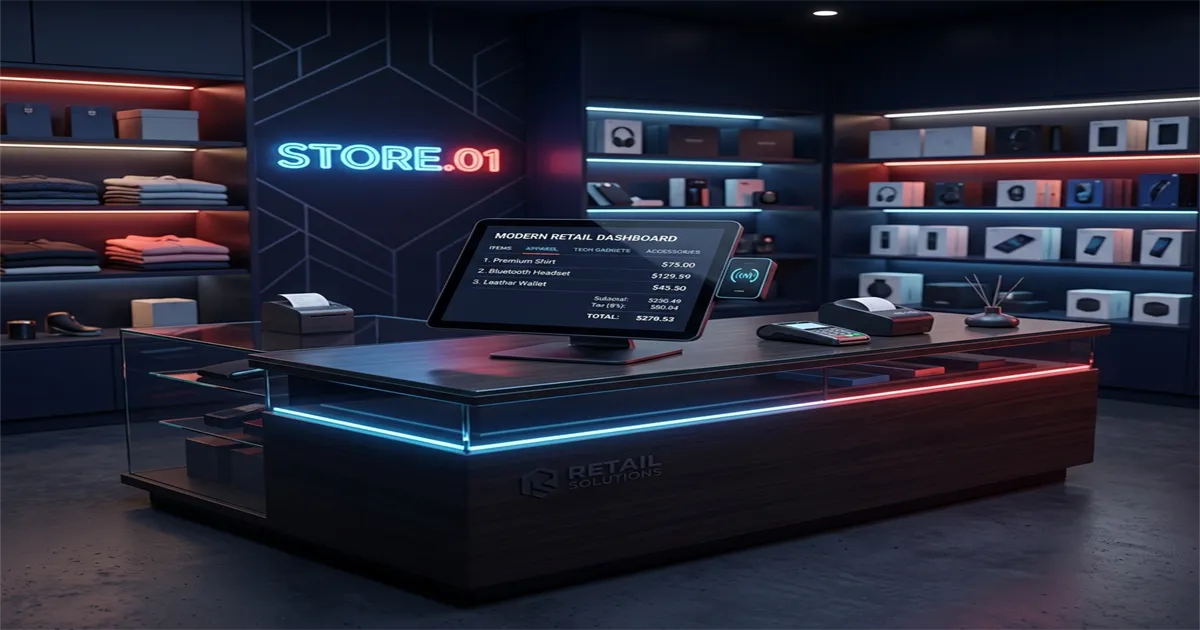RetaPOS as a Square POS alternative showing flat-fee mobile billing with no transaction charges on smartphone